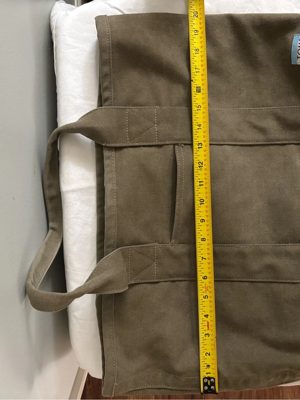 Toms large cotton canvas tote bag